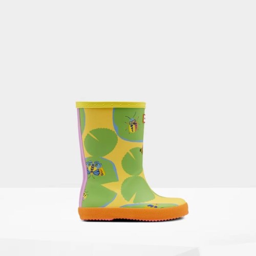 Hunter Original Classic Lily Pad Print Wellies (A091T) Ireland